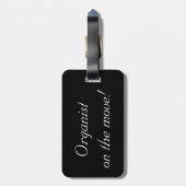 あなたのサービス荷物のラベルのオルガン奏者 ラゲッジタグ (裏面縦)