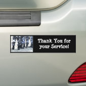 あなたのサービス軍のバンパーステッカーをありがとう バンパーステッカー (車上)