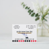 あなたのサービス飲食業カード 名刺 (スタンド正面)