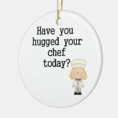 あなたのシェフはあります(メス)抱き締められる セラミックオーナメント (左)