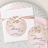 あなたのシャワーから私のシャワーへ、ピンクとローズゴールド フェイバータグ