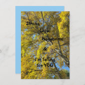 あなたのショットを彼にフラットグリーティングカードを撮影 (正面/裏面)