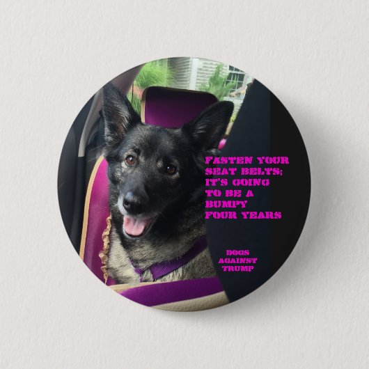 あなたのシートベルトを留めて下さい 缶バッジ (正面)