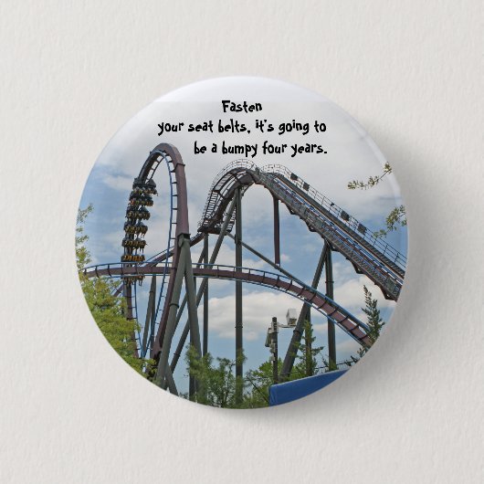 あなたのシートベルトを留めて下さい 缶バッジ (正面)