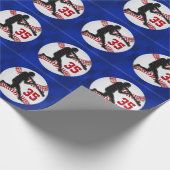 あなたのジャージー数野球のギフトの包装紙 ラッピングペーパー (角)