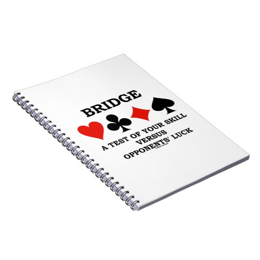 あなたのスキルと対戦相手の運のテストをブリッジ ノートブック (右側)