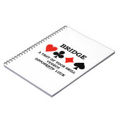 あなたのスキルと対戦相手の運のテストをブリッジ ノートブック (左側)