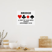 あなたのスキルと対戦相手の運のテストをブリッジ ポスター (キッチン)