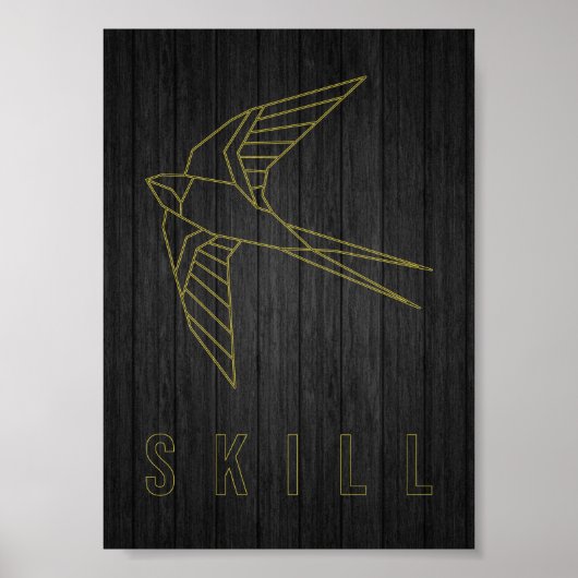 あなたのスキルを意欲を起こ向上させるための確認ポスター ポスター (正面)