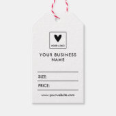 あなたのスクエアロゴソーシャルメディア価格ギフトラベル ギフトタグ (正面)