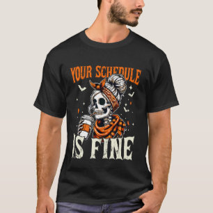 あなたのスケジュールは大丈夫です 面白いスクールカウンセラー ハロウィン Tシャツ