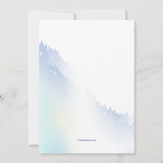 あなたのスケートの招待状をひもで締めて下さい 招待状 (裏面)