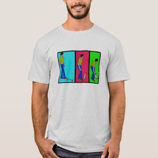 あなたのスケートボードwのボーダーモザイクフィルターを取って下さい tシャツ (正面)