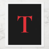 あなたのスタイルに オンラインモノグラムを追加 ワインラベル (シングルラベル)