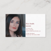 あなたのスタイルをスモーキーなTopazヘアスタイリストに昇格 名刺 (裏面)