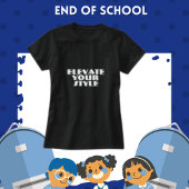 あなたのスタイル、白いタイポグラフィ女性を高める Tシャツ