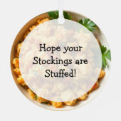あなたのストッキングが詰まった | クリスマス メタルオーナメント (裏面)