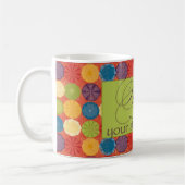 あなたのストレスの遠くになマグをステッチして下さい コーヒーマグカップ (左)