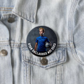 あなたのスポーツ写真 |チームパーソナライズされたの写真ボタン 缶バッジ (インサイチュ)