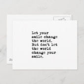 あなたのスマイルが世界を変える ポストカード (正面/裏面)