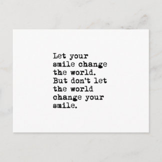 あなたのスマイルが世界を変える ポストカード
