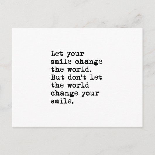 あなたのスマイルが世界を変える ポストカード (正面)