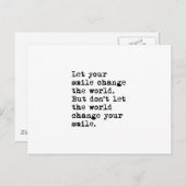 あなたのスマイルが世界を変える ポストカード (正面/裏面)