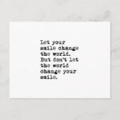 あなたのスマイルが世界を変える ポストカード (正面)