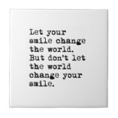 あなたのスマイルの変更を世界許可して下さい タイル (正面)