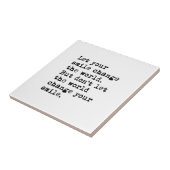 あなたのスマイルの変更を世界許可して下さい タイル (側面)