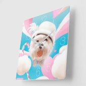 あなたのスマイルスクエアウォールクロック スクエア壁時計 (傾斜)