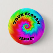 あなたのスローガンはこちら(言葉を変える) 缶バッジ (正面)