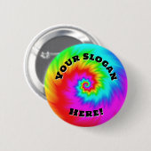 あなたのスローガンはこちら(言葉を変える) 缶バッジ (正面&裏面)