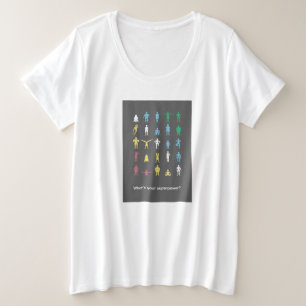 あなたのスーパーパワーは何ですか?障害者プライド月間 プラスサイズTシャツ