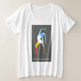 あなたのスーパーパワーは何ですか?障害者プライド月間 プラスサイズTシャツ