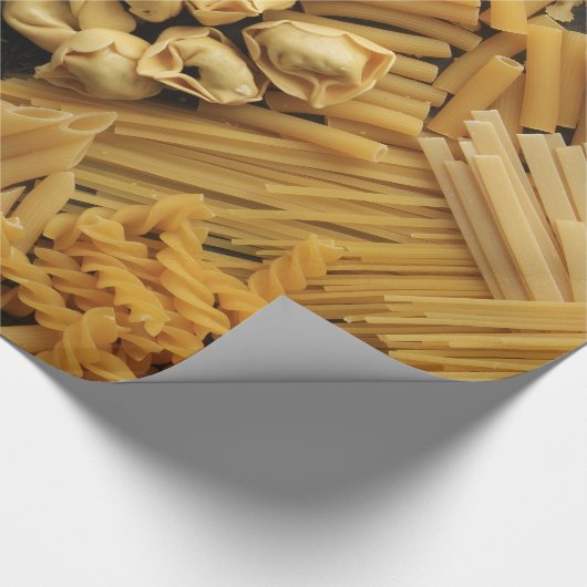 あなたのスープのためのパスタそして穀物の風味がよい類別 ラッピングペーパー (角)