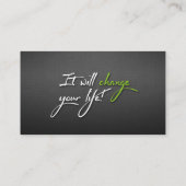 あなたのセクシーなバックにそれを働かせます体の覆いを得て下さい 名刺 (裏面)