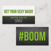 あなたのセクシーなバックブームを得て下さい-体の覆いを働かせます 名刺 (正面/裏面)