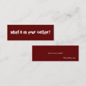 あなたのセラーに何がありますか。 スキニー名刺 (正面/裏面)