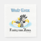 あなたのゼブラを浮かせるものは何でも3 スタンダードランチョンナプキン (正面)