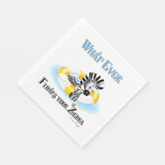 あなたのゼブラを浮かせるものは何でも3 スタンダードランチョンナプキン (角)