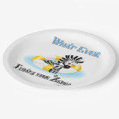 あなたのゼブラを浮かせるものは何でも3 ペーパープレート (アングル)