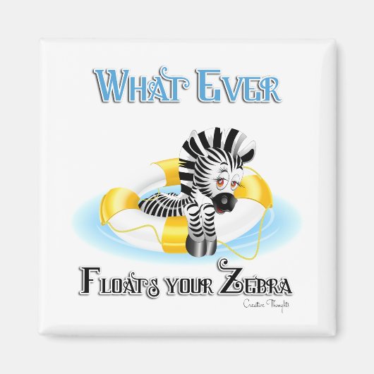 あなたのゼブラを浮かせるものは何でも3 マグネット (正面)