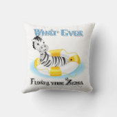 あなたのゼブラを浮かべるものは4 クッション (裏面)