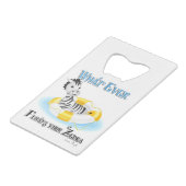 あなたのゼブラを浮かべるものは4 クレジットカード栓抜き (裏面アングル)