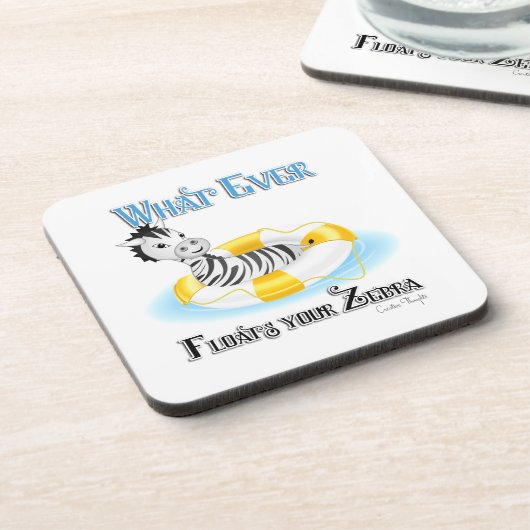あなたのゼブラを浮かべるものは4 コースター (左側)