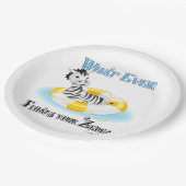 あなたのゼブラを浮かべるものは4 ペーパープレート (アングル)