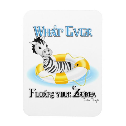 あなたのゼブラを浮かべるものは4 マグネット (縦)