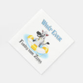 あなたのゼブラを浮かべるものは スタンダードランチョンナプキン (角)