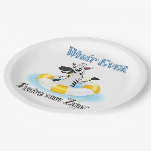 あなたのゼブラを浮かべるものは ペーパープレート (アングル)